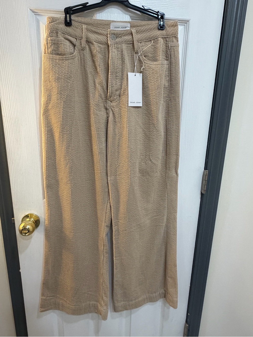 Women’s Dear John wimendWide Leg Corduroy Pants in Beige